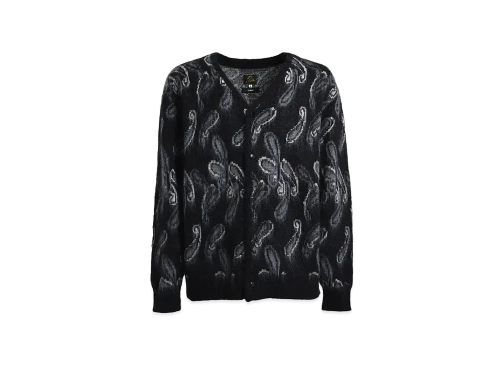 Needles x NUBIAN Mohair Cardigan (Exclusive) "Black Gray"