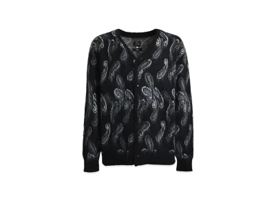 Needles x NUBIAN Mohair Cardigan (Exclusive) "Black Gray"