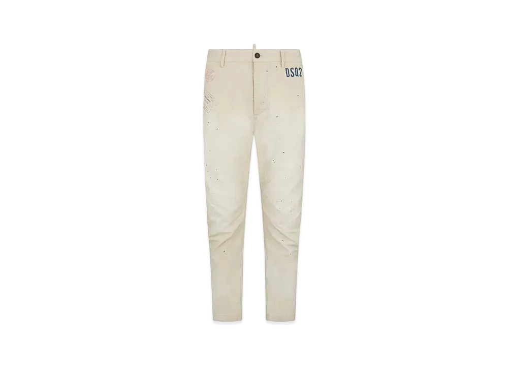 Dsquared2 D2 Stamps Sexy Chino Pants "Mastic Beige"