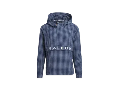 adidas x Malbon Golf Gingham Check Anorak Hoodie "College Navy"