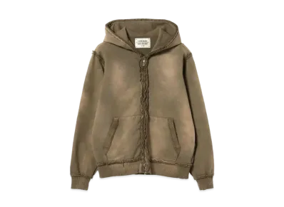 BEAMS FUTURE ARCHIVE / Fade Inside Out Zip Up Hoodie "Olive"