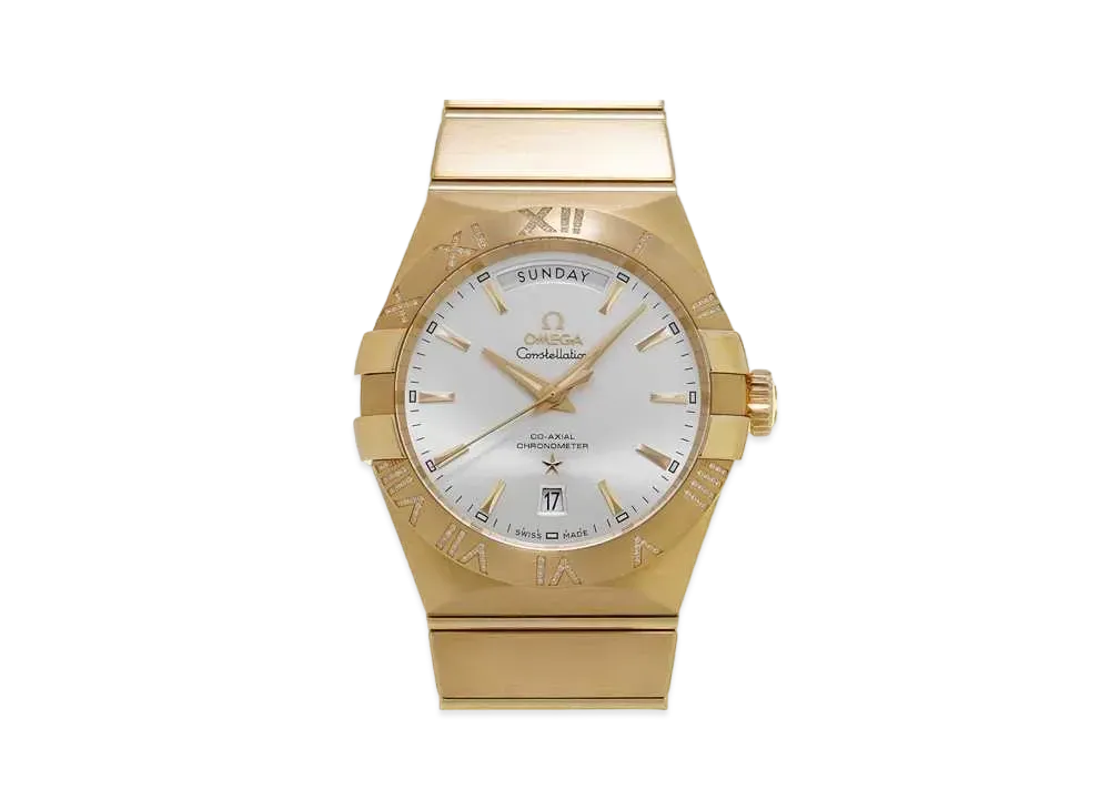 OMEGA Constellation Co-Axial Chronometer Day-Date "Silver" 123.55.38.22.02.002