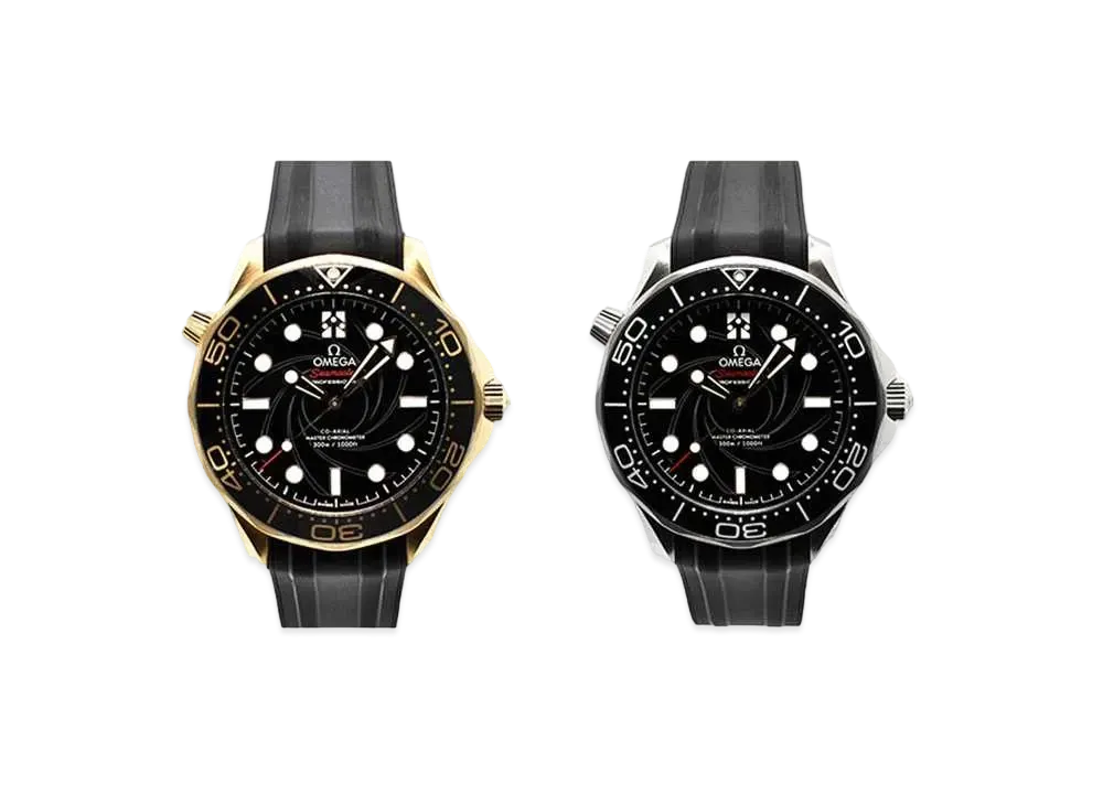 OMEGA Seamaster Diver 300M James Bond Limited Set Limited to 257 Sets Worldwide "Black" 210.62.42.20.01.001/210.22.42.20.01.003