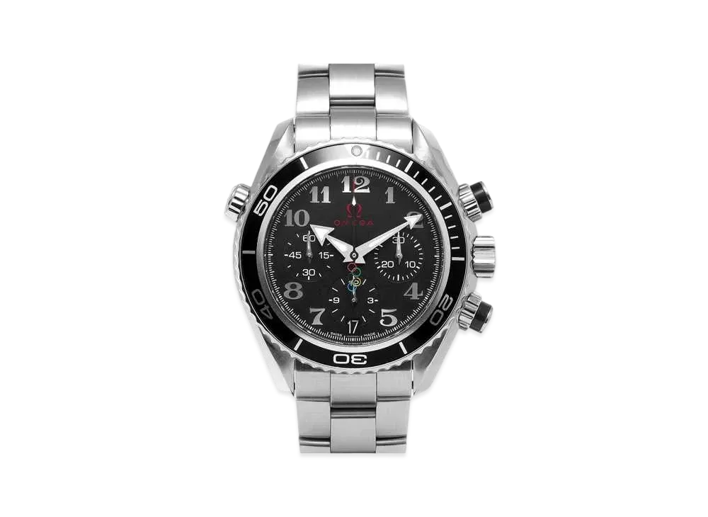 OMEGA Seamaster Planet Ocean 600M Chronograph Olympic Timeless Collection "Black" 222.30.38.50.01.003