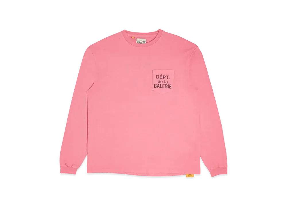 GALLERY DEPT. Dept De La Galerie L/S Pocket Tee "Salmon"