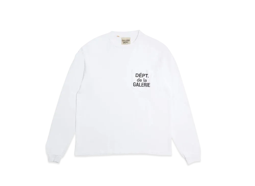 GALLERY DEPT. French L/S Pocket Tee "White"