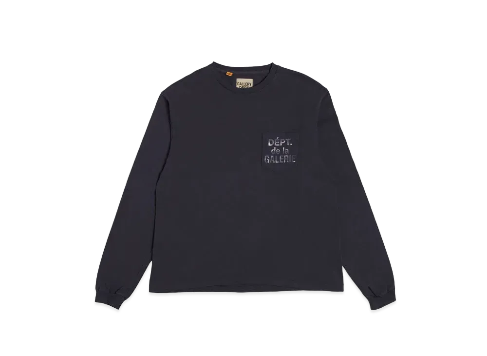 GALLERY DEPT. French L/S Pocket Tee "Black"