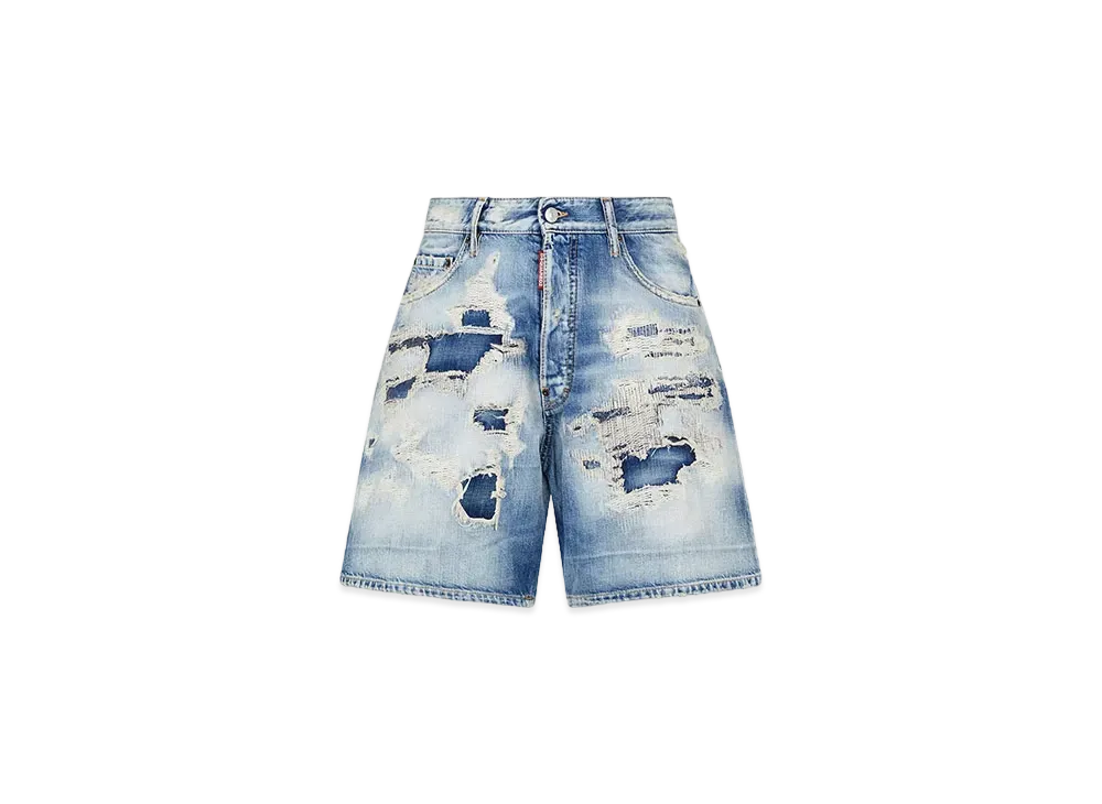 Dsquared2 Shark Bite Wash Boxer Shorts "Navy"