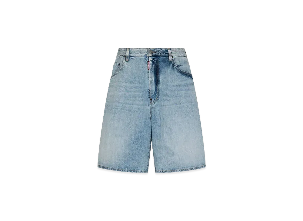 Dsquared2 Palm Beach Wash Denim Shorts "Blue"