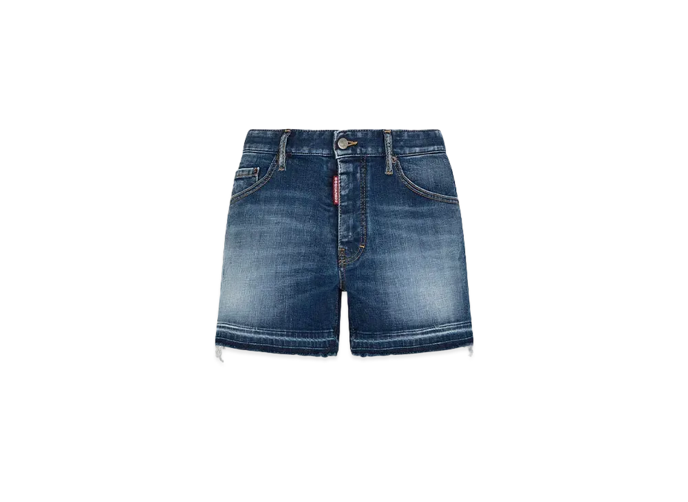 Dsquared2 Rocco Dark Wash Denim Shorts "Navy"