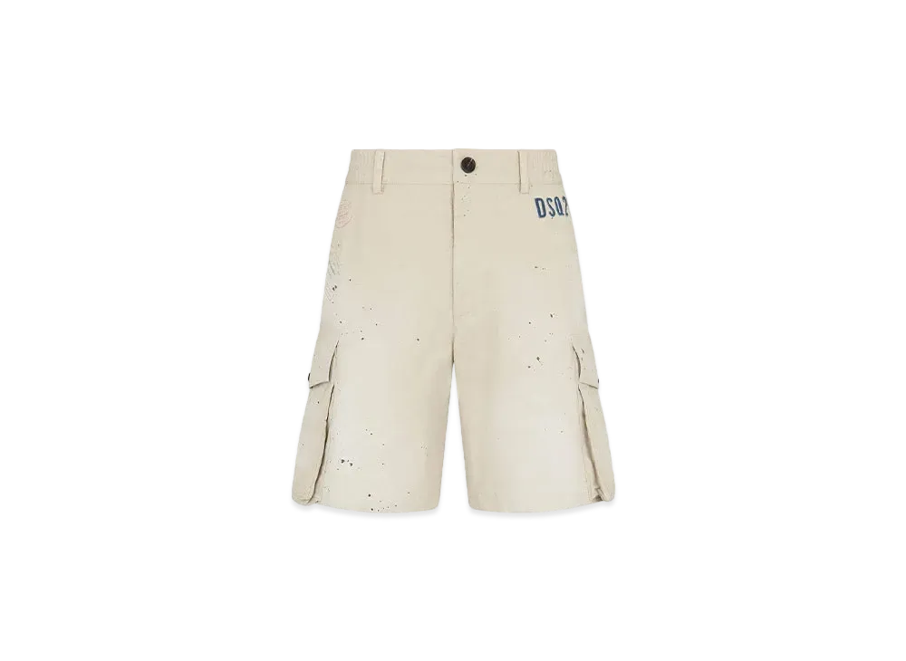 Dsquared2 D2 Stamps 64 T. Shorts "Mastic Beige"