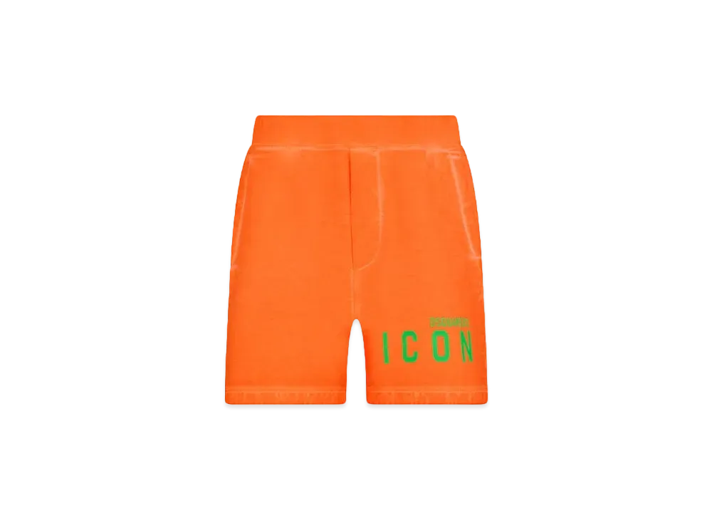Dsquared2 Be Icon Relax Fit Short "Orange Fluo"