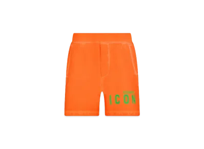 Dsquared2 Be Icon Relax Fit Short "Orange Fluo"
