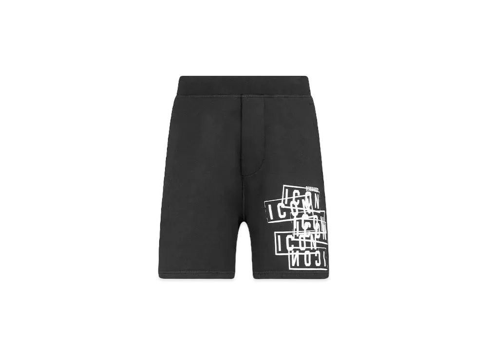 Dsquared2 Icon Stamps Relax Fit Shorts "Black"