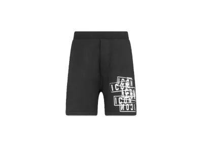 Dsquared2 Icon Stamps Relax Fit Shorts "Black"