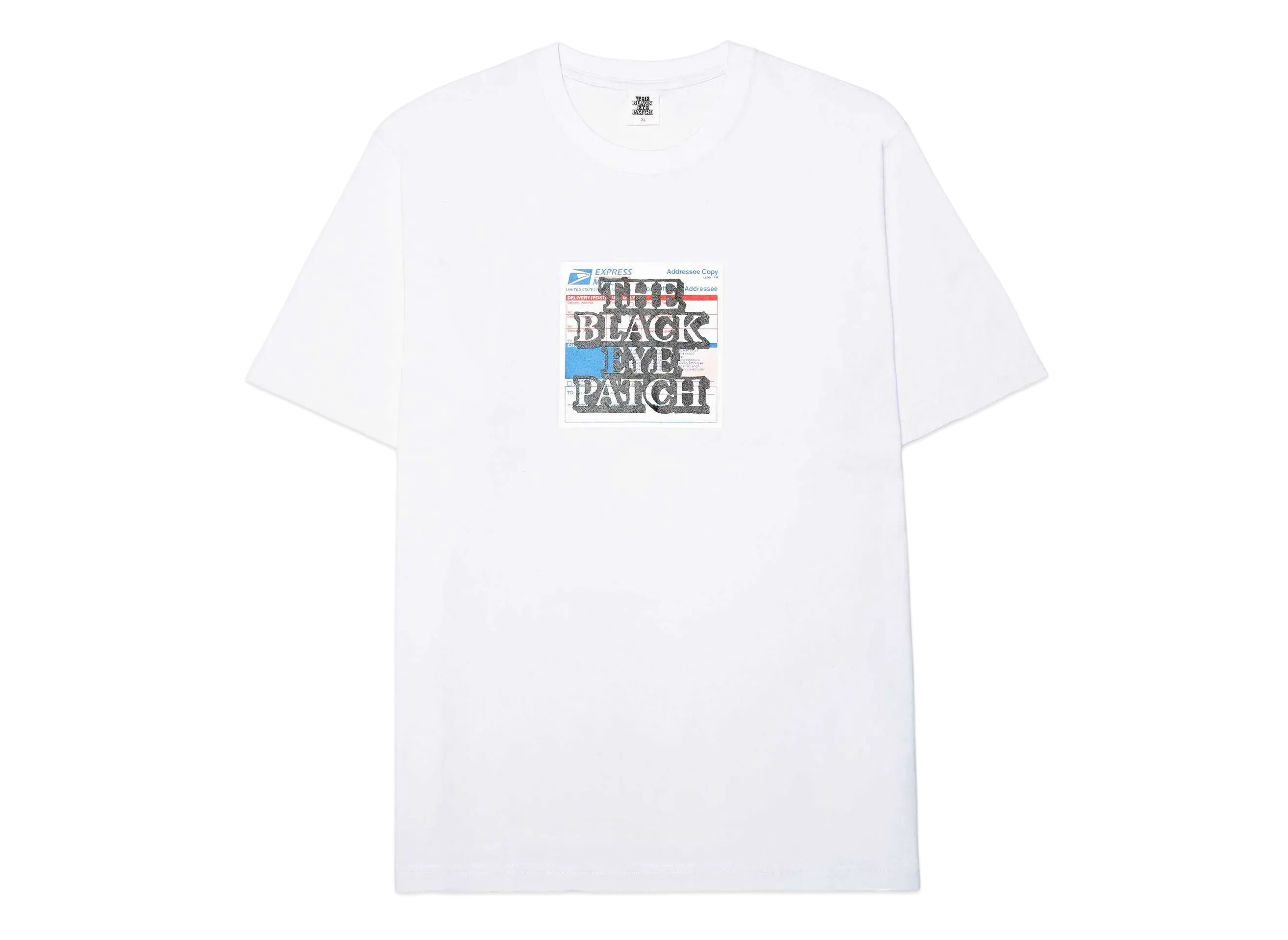 Black Eye Patch Priority Label Tee "White"