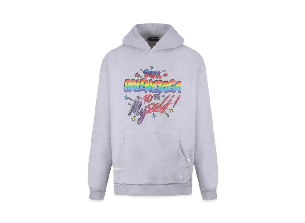 BALENCIAGA 90/10 Wide Fit Hoodie "Grey"