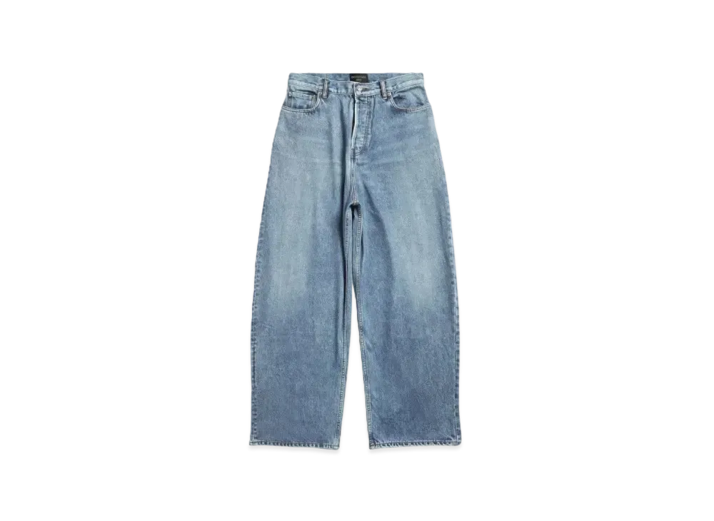 BALENCIAGA Trompe L'Oeil Large Baggy Pants "Blue"