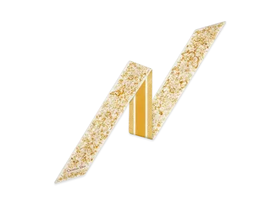 Dior Butterfly Around the World Mitzah Scarf Silk Twill "White/Gold"