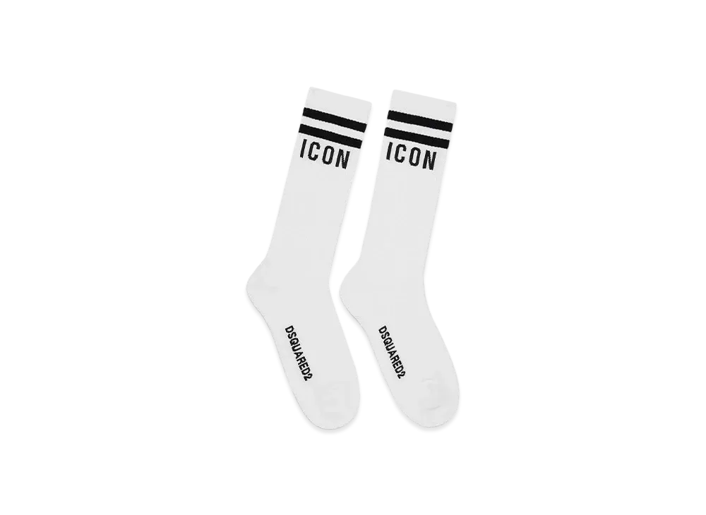 Dsquared2 Be Icon Socks "White"