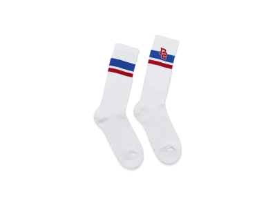 Dsquared2 College Heritage Mid-Crew Socks "White"