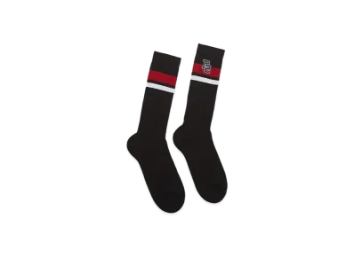 Dsquared2 College Heritage Mid-Crew Socks "Black"