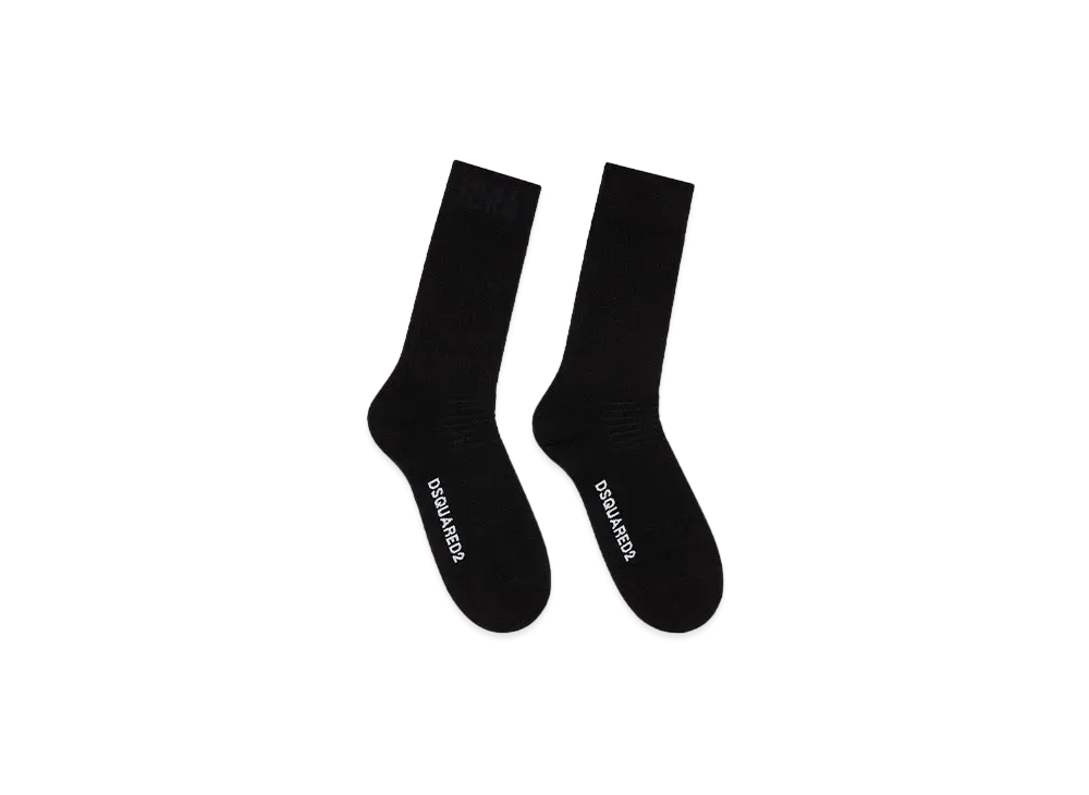 Dsquared2 Ibra Mid-Crew Socks "Black"