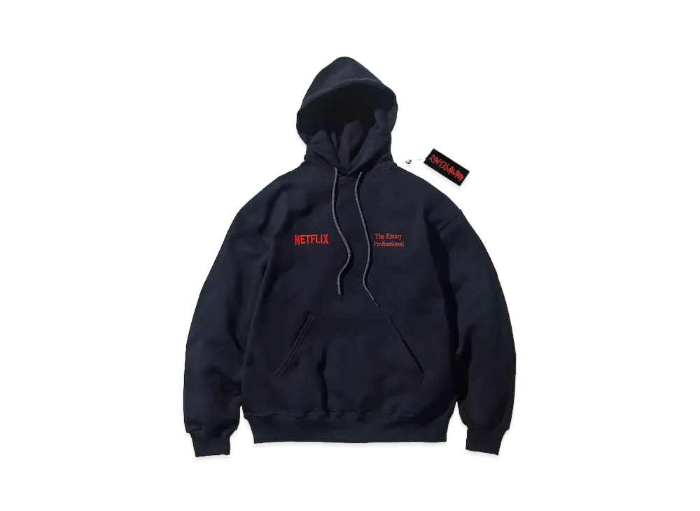 ENNOY Stylistshibutsu x Netflix 23AW Hoodie "Black/Netflix Red"