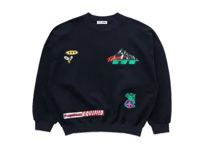 TTT MSW Mulch Embroidery Crew Neck Sweat "Black"