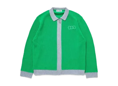 TTT MSW Lame Zip Up Cardigan "Light Green"
