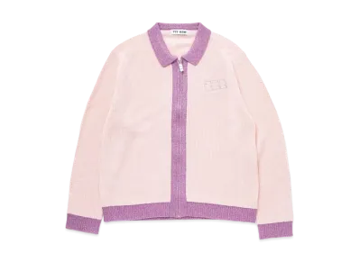 TTT MSW Lame Zip Up Cardigan "Pink"