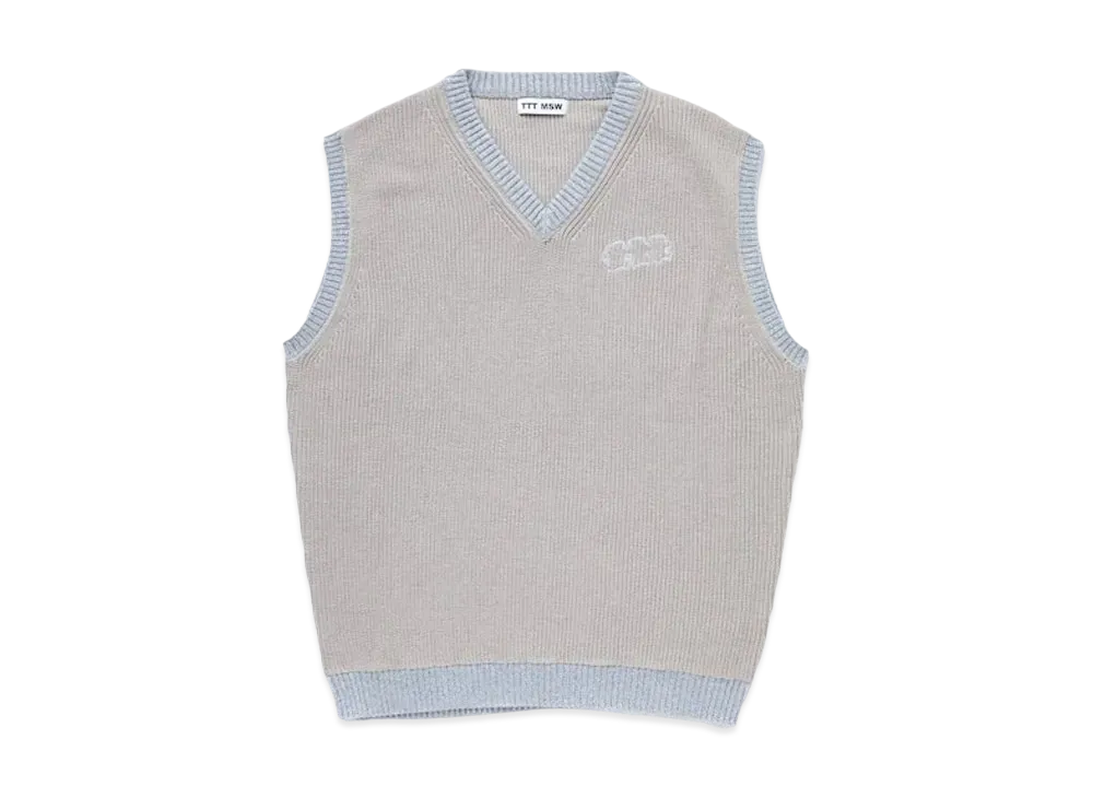TTT MSW Lame Knit Vest "Gray"