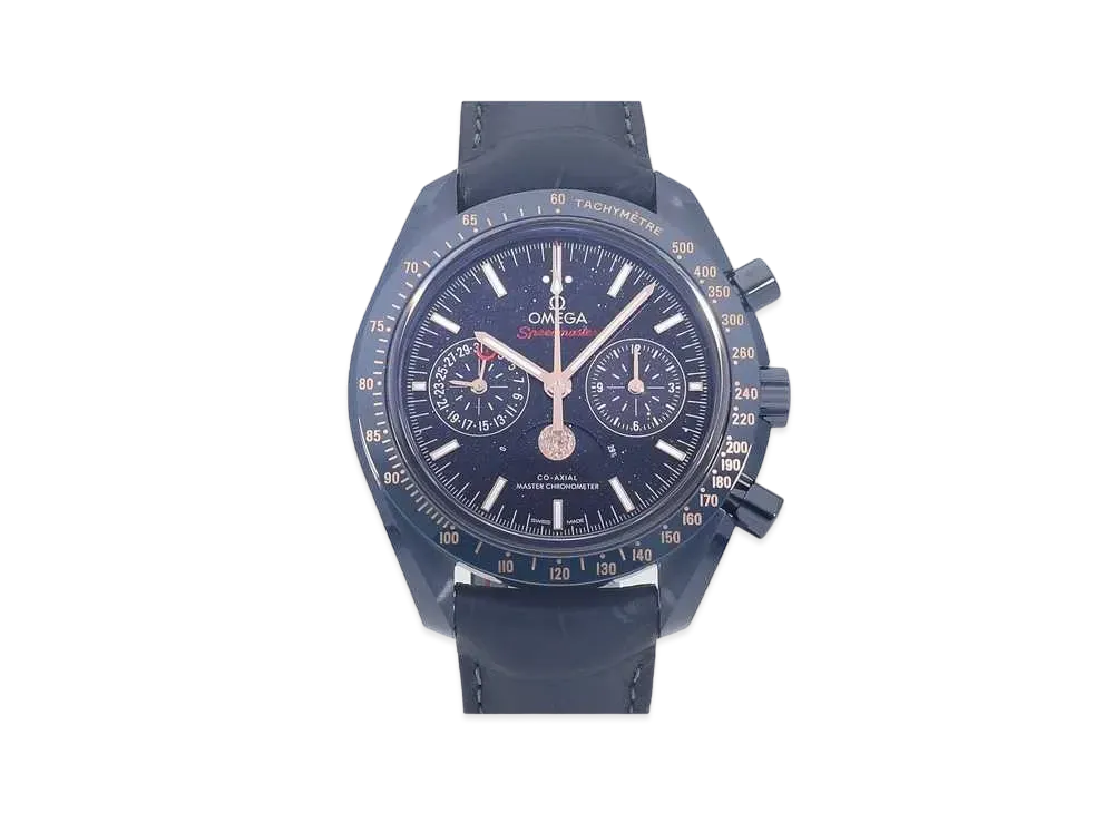OMEGA Blue Side of the Moon Speedmaster Moon Phase "Blue" 304.93.44.52.03.002