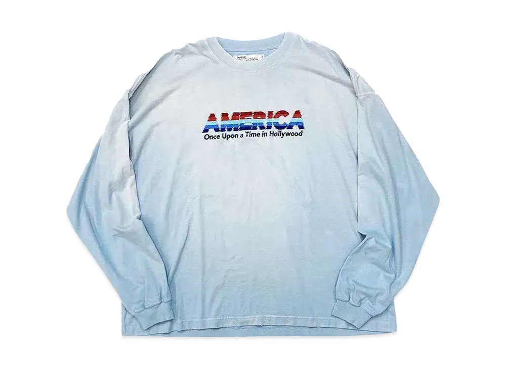 DAIRIKU AMERICA Vintage Sunburn Tee "Sunburn Aqua"