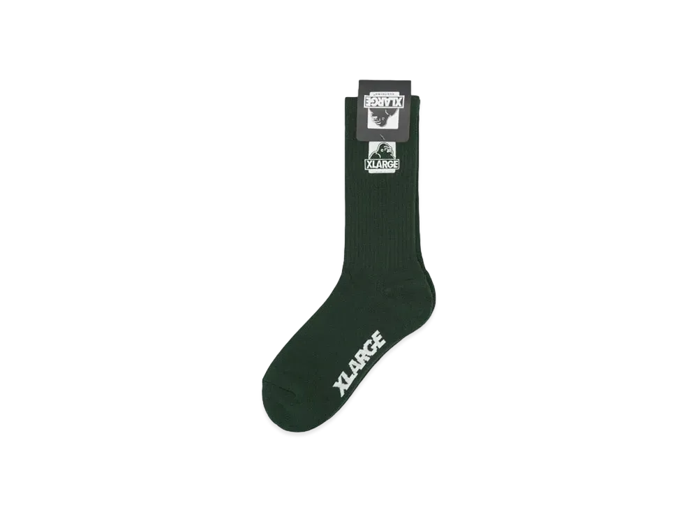 XLARGE OG EMBROIDERY SOCKS "GREEN"