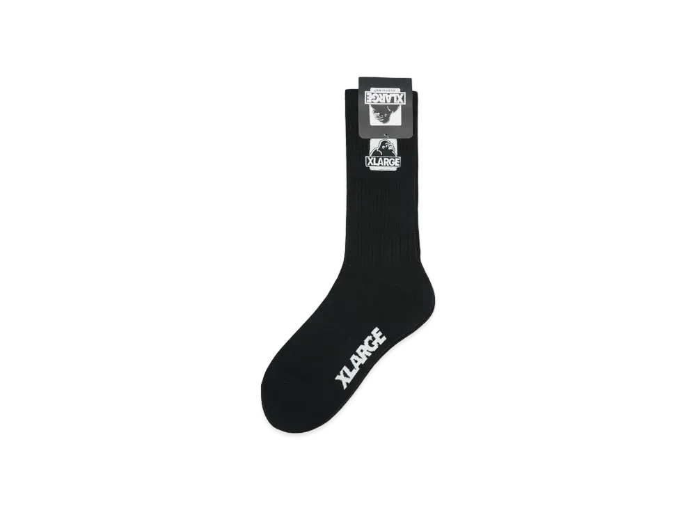 XLARGE OG EMBROIDERY SOCKS "BLACK"