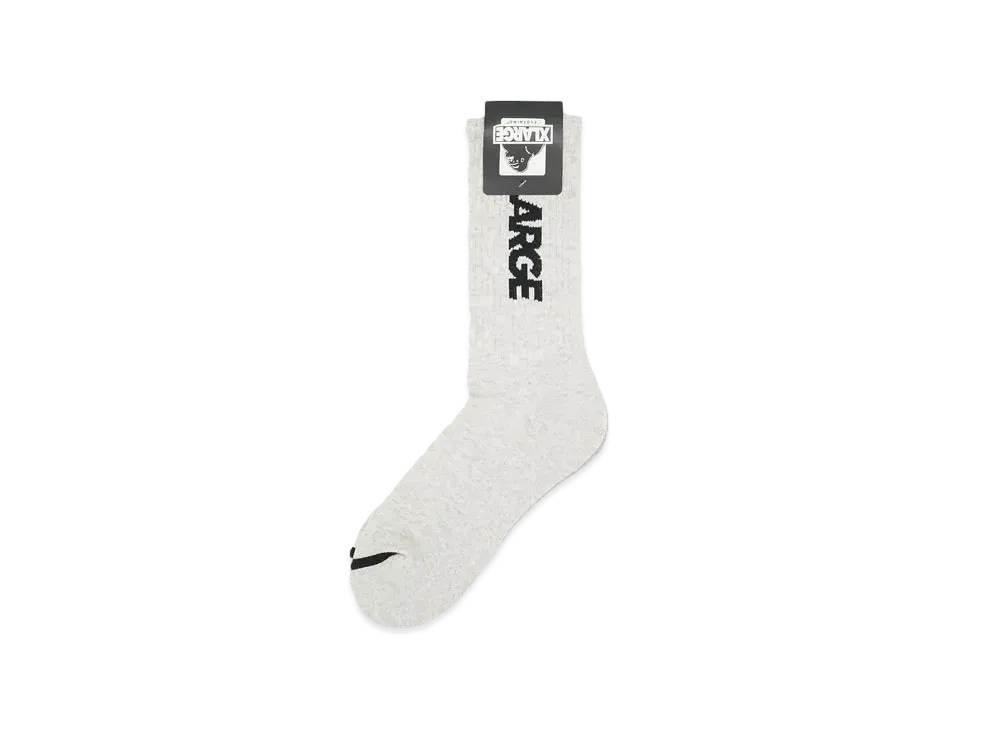XLARGE STANDARD LOGO SOCKS "ASH"