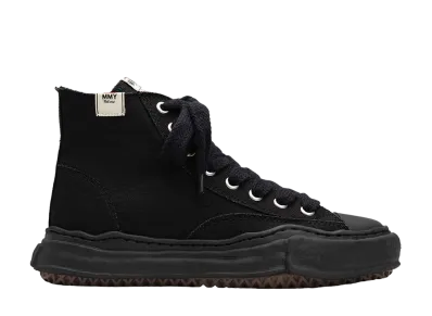 Maison MIHARA YASUHIRO PETERSON OG Sole Canvas High-top Sneaker "Black/Black"