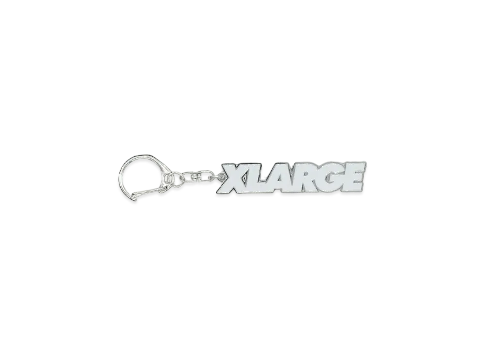 XLARGE STANDARD LOGO KEY CHAIN "WHITE"