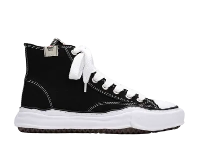 Maison MIHARA YASUHIRO PETERSON OG Sole Canvas High-top Sneaker "Black"