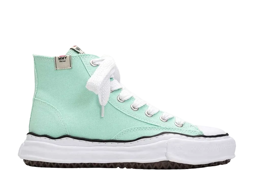 メゾンミハラヤスヒロ ピーターソン OG ソール キャンバス ハイトップ スニーカー "ライトブルー" (A01FW701)