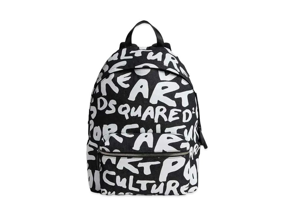 Dsquared2 D2 Pop 80'S Backpack "Black/White"