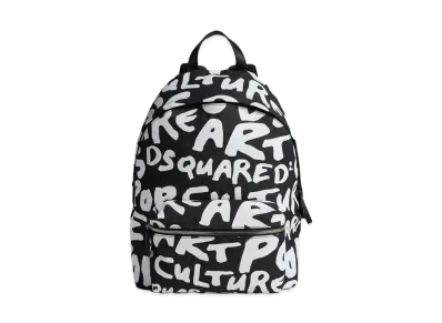 Dsquared2 D2 Pop 80'S Backpack "Black/White"