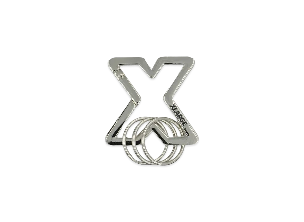 XLARGE X-SHAPED CARABINER "SILVER"