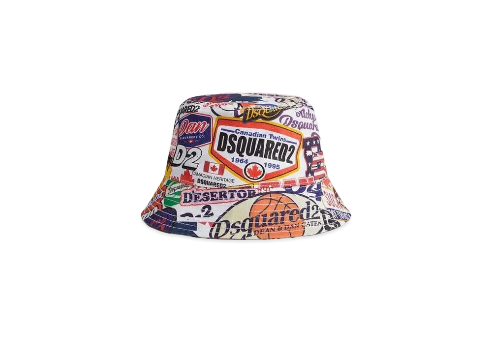 Dsquared2 Logomania Bucket Hat "Multicolor"