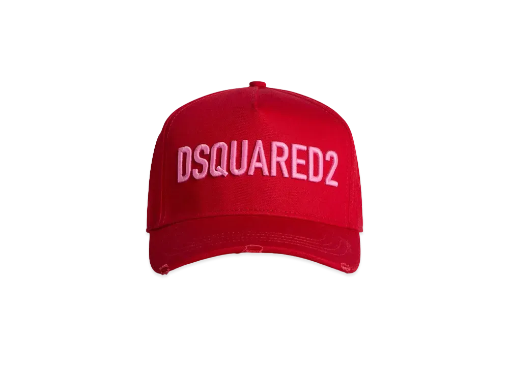 Dsquared2 Technicolor Baseball Cap "Red/Pink"