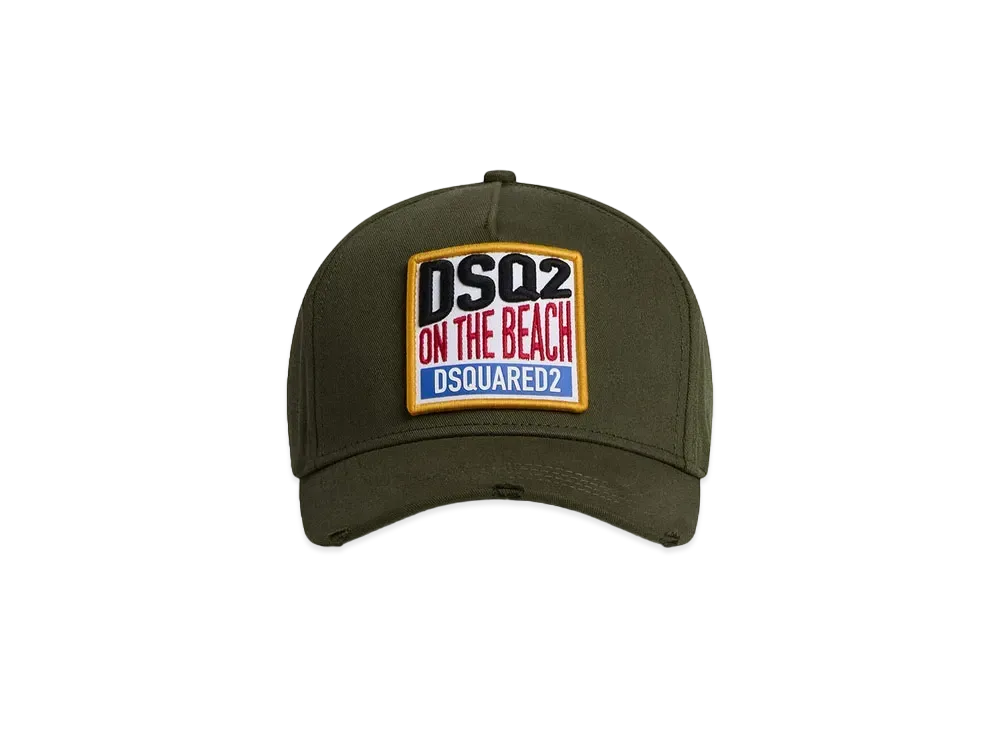 Dsquared2 Tropical Baseball Cap #1 "Military Green"