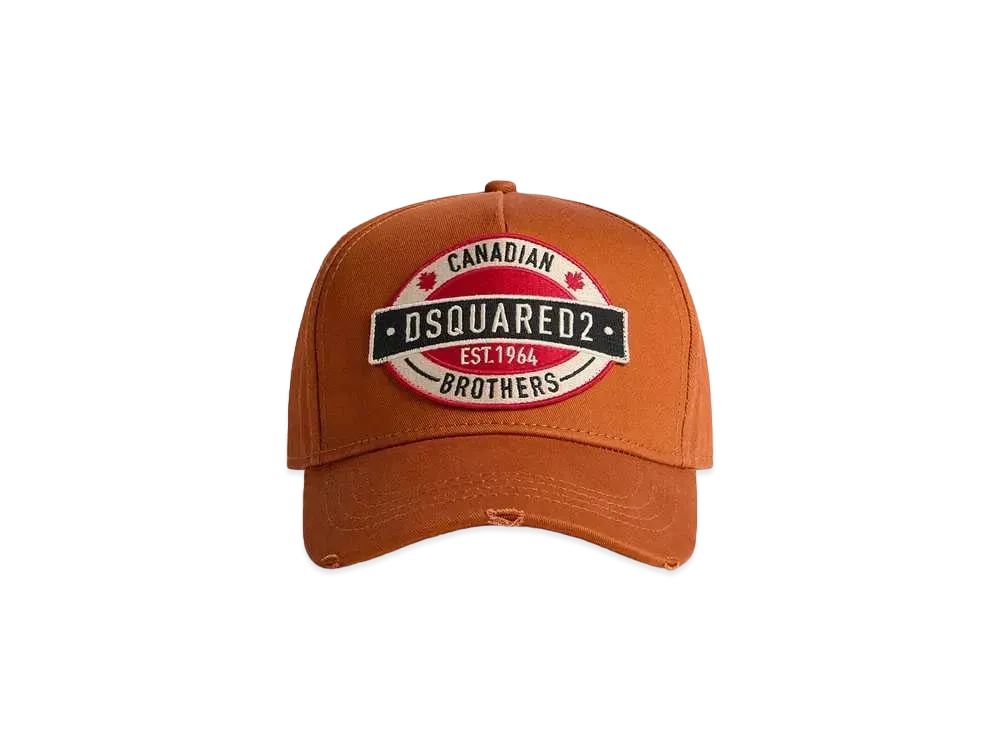 Dsquared2 D2 Patch Baseball Cap #1 "Orange"