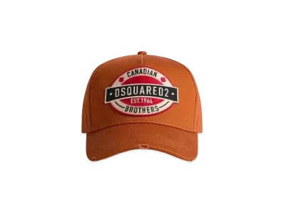 Dsquared2 D2 Patch Baseball Cap #1 "Orange"