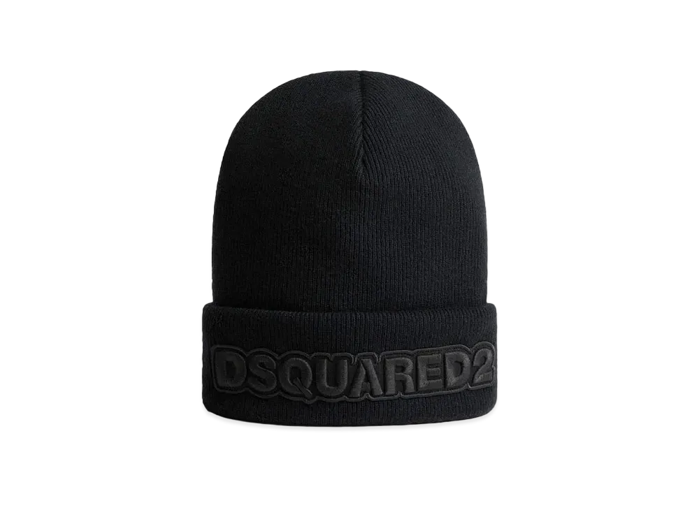 Dsquared2 Logo Knit Beanie "Black"